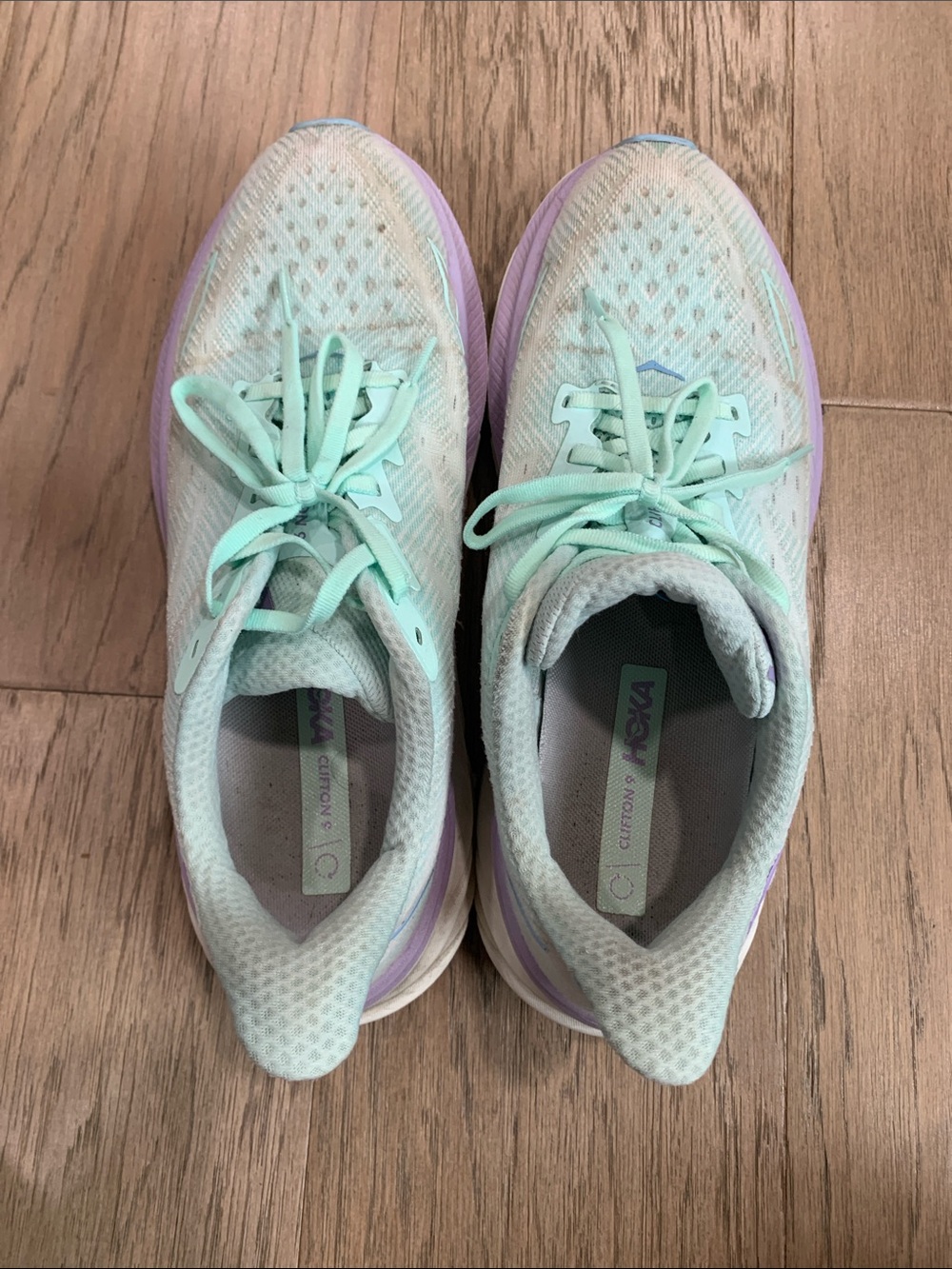Hoka Women's Clifton 9 Sunlit Ocean Lilac Mist Size 11 - Picture 8 of 8